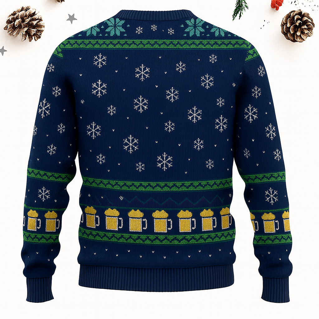 Maturelion Reinbeer Beer Funny Christmas Ugly Sweater