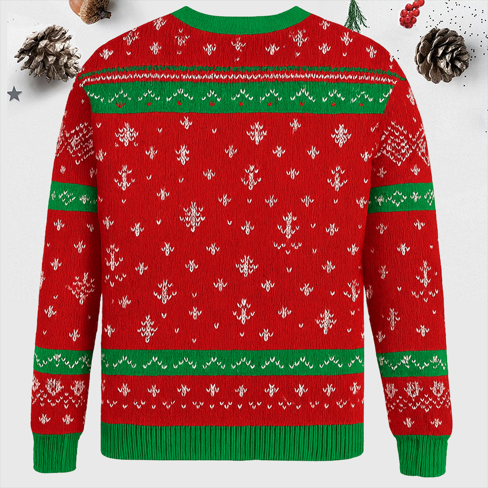 Maturelion Rudolph The Red-Nosed Reindeer Funny Christmas Ugly Sweater