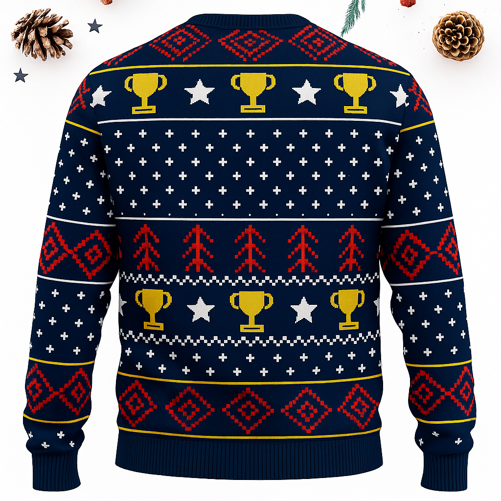 Maturelion Trophy Husband Funny Christmas Ugly Sweater