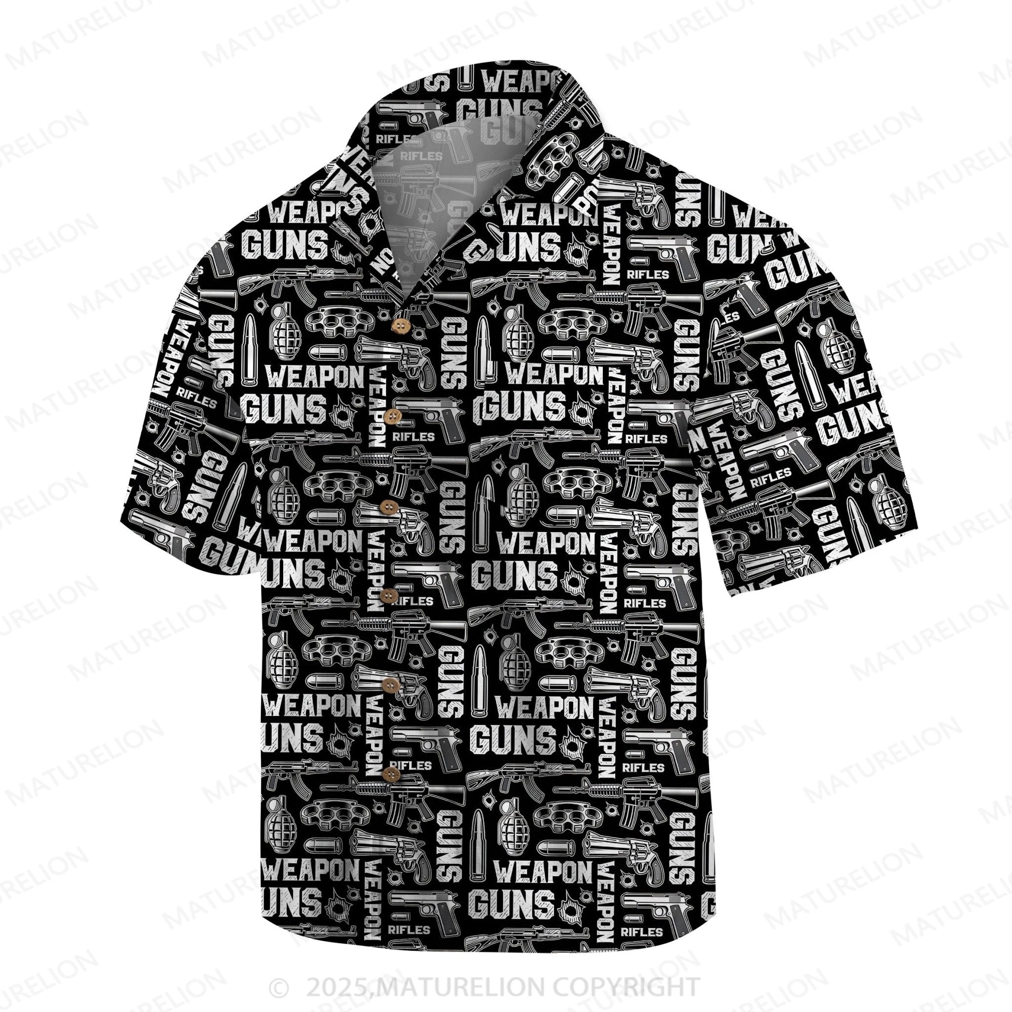 Maturelion Men's Hawaiian Shirt Tropical Breeze Hawaiian Shirt