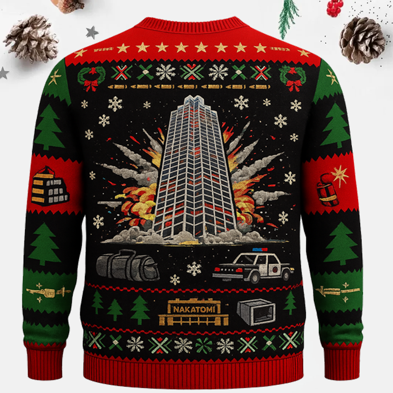 Maturelion Now I Have A Machine Gun Christmas Ugly Sweater