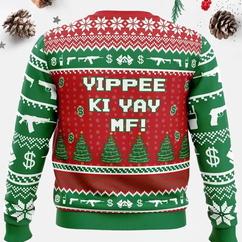 Maturelion Hans Gruber Fall Nakatomi Plaza Ugly Sweater