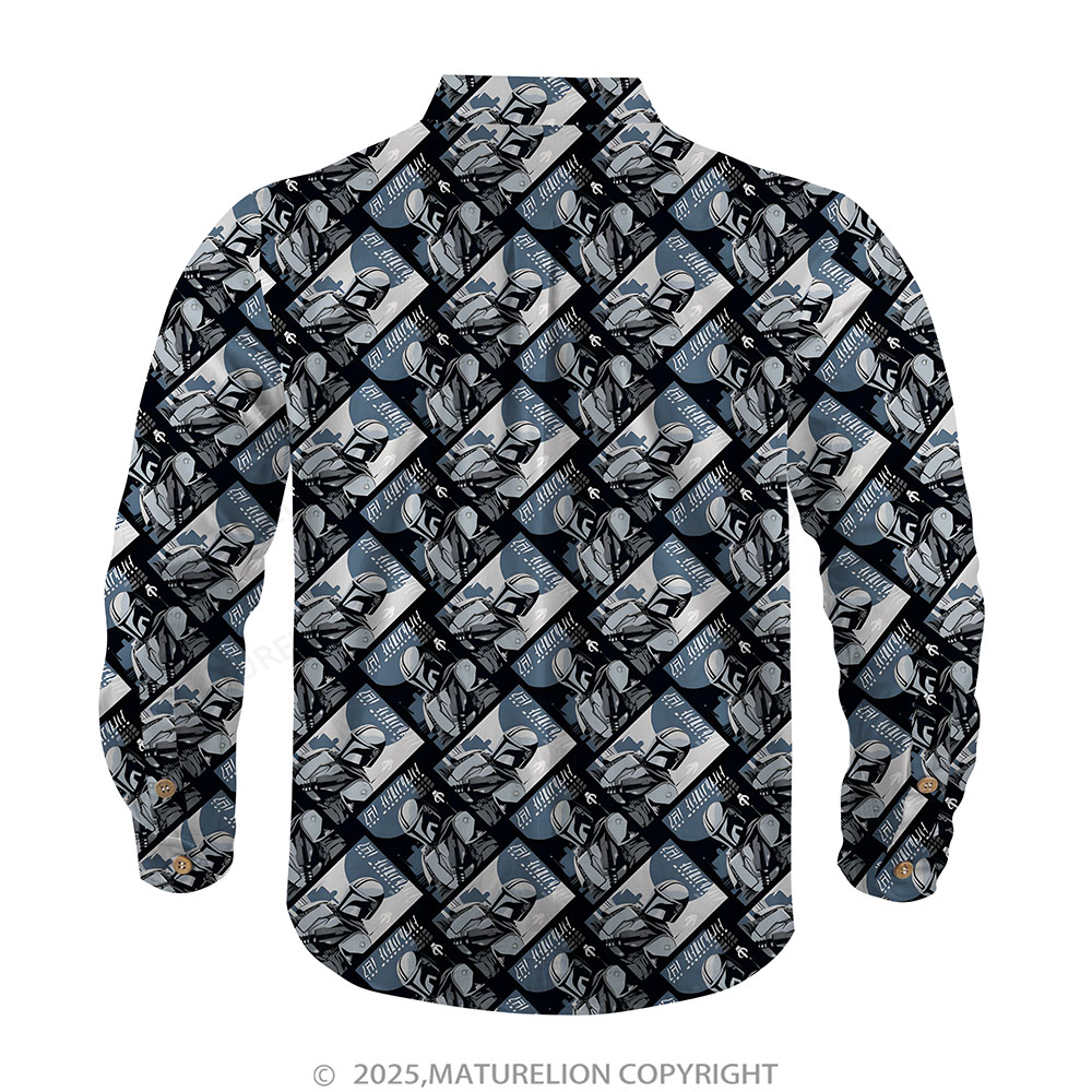 Maturelion Men's Hawaiian Shirt Neon Synthwave Laser Sword Hawaiian Shirt