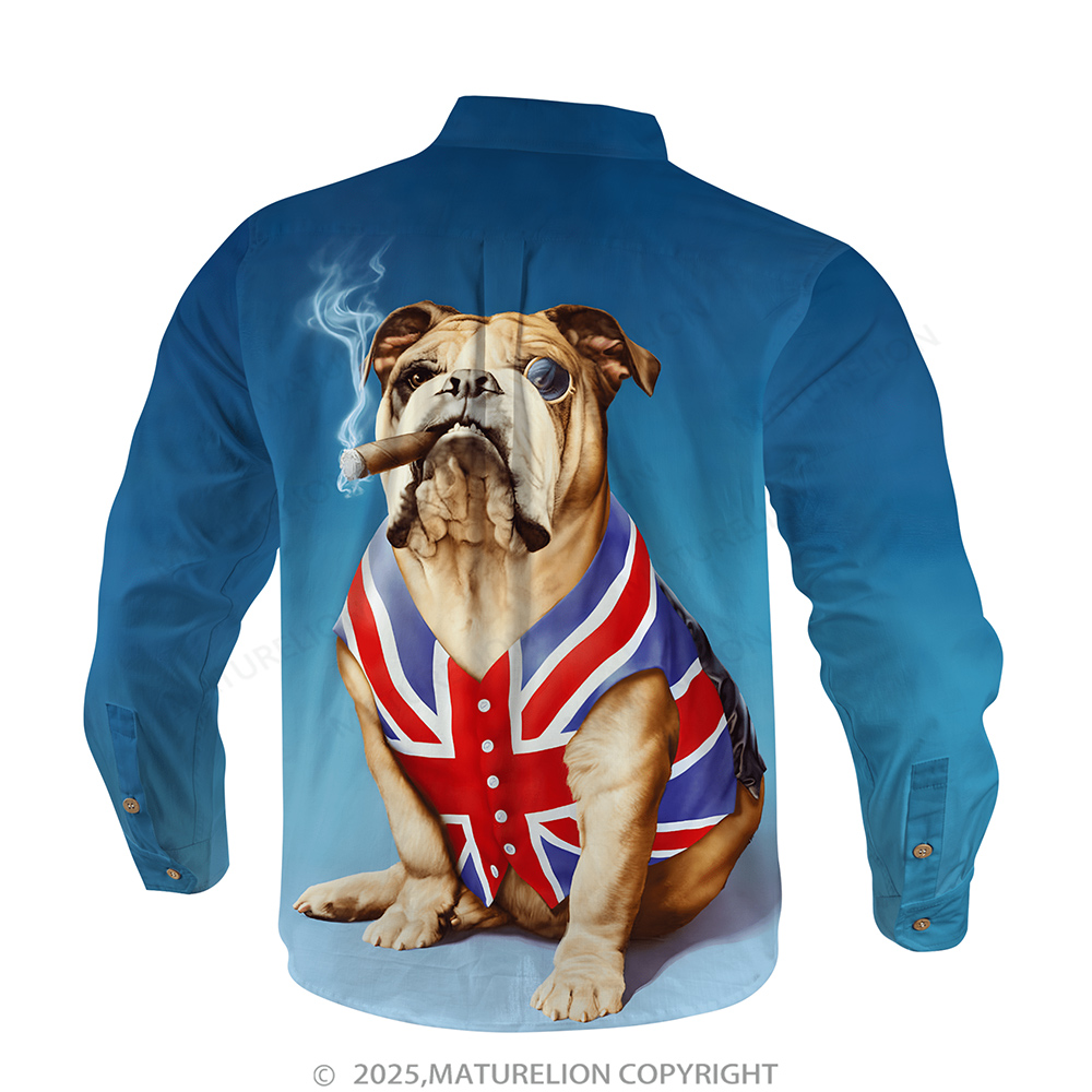 Maturelion Men's Aloha Shirts Fashion Anthropomorphic Animal Hawaiian Shirt