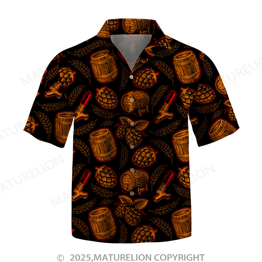 Maturelion Men's Hawaiian Shirt Aloha Sunset Hawaiian Shirt