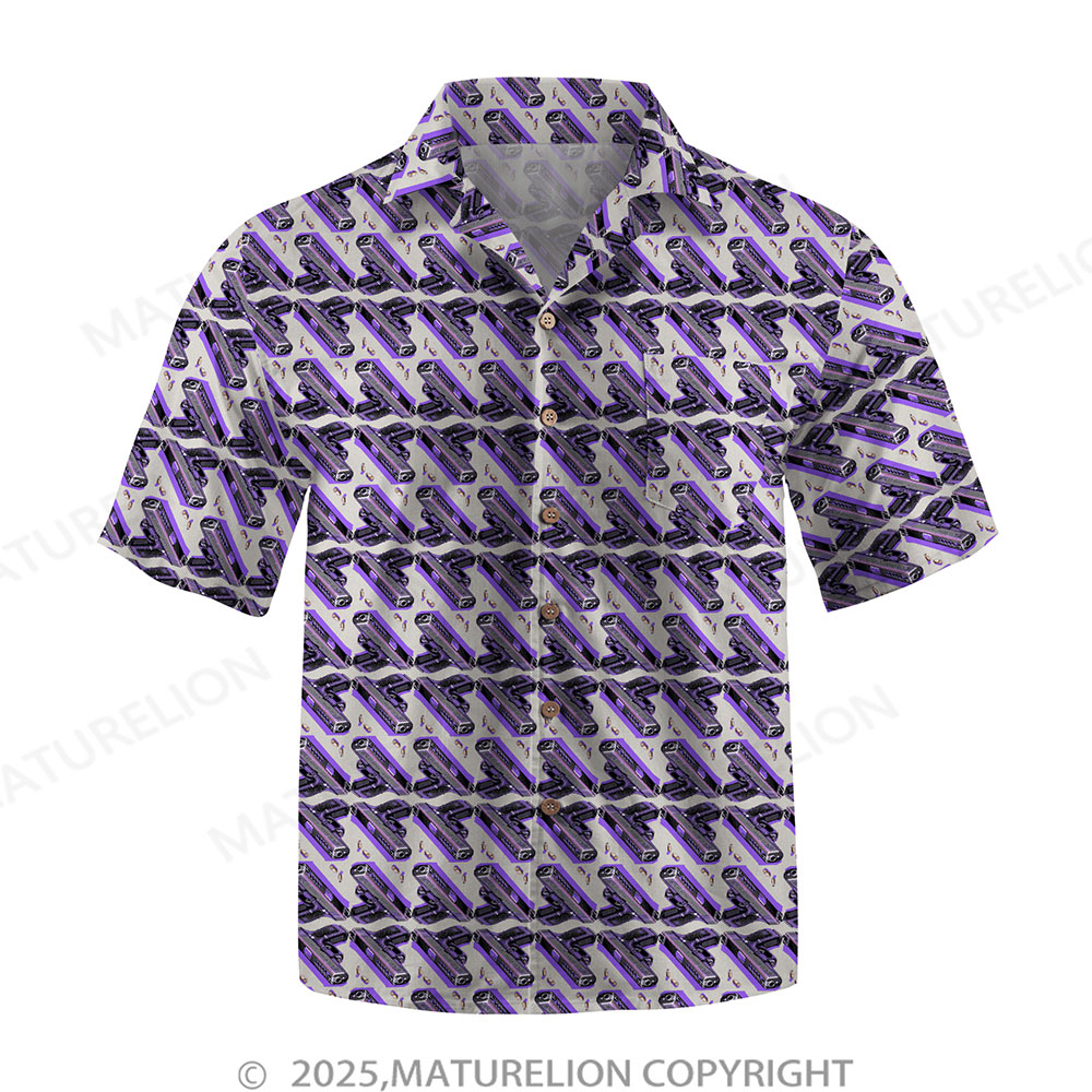 Maturelion Men's Hawaiian Shirt Sunset Glow Hawaiian Shirt-Maturelion