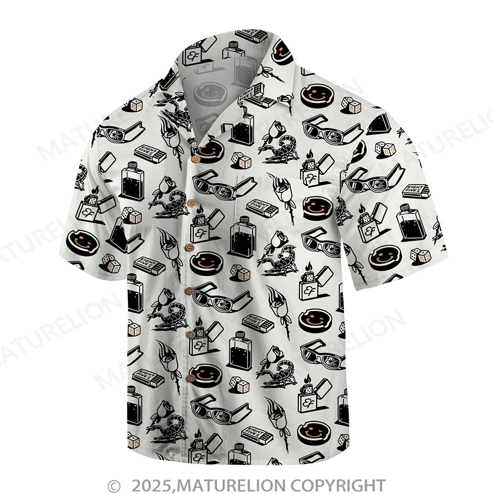 Maturelion Men's Hawaiian Shirt Pacific Flow Hawaiian Shirt