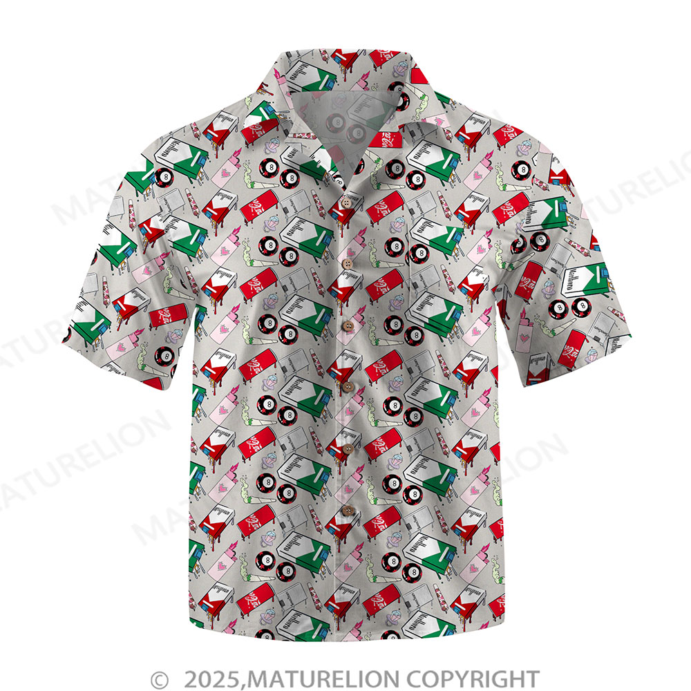 Maturelion Men's Hawaiian Shirt Jungle Vibes Hawaiian Shirt