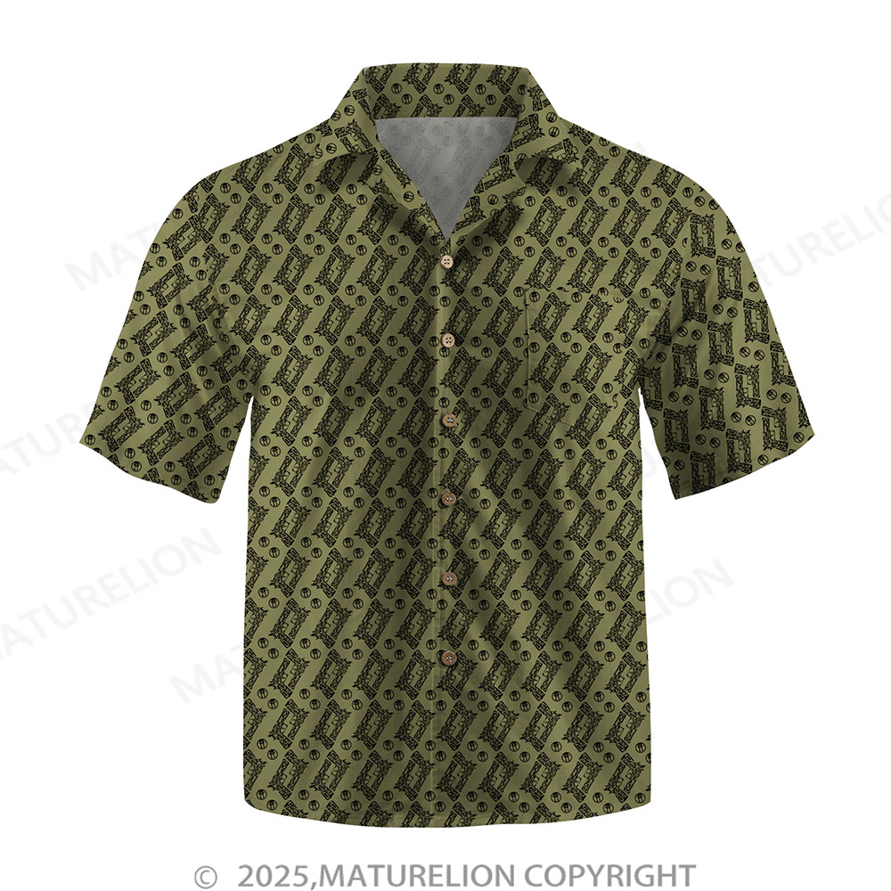 Maturelion Men's Hawaiian Shirt Floral Rush Hawaiian Shirt