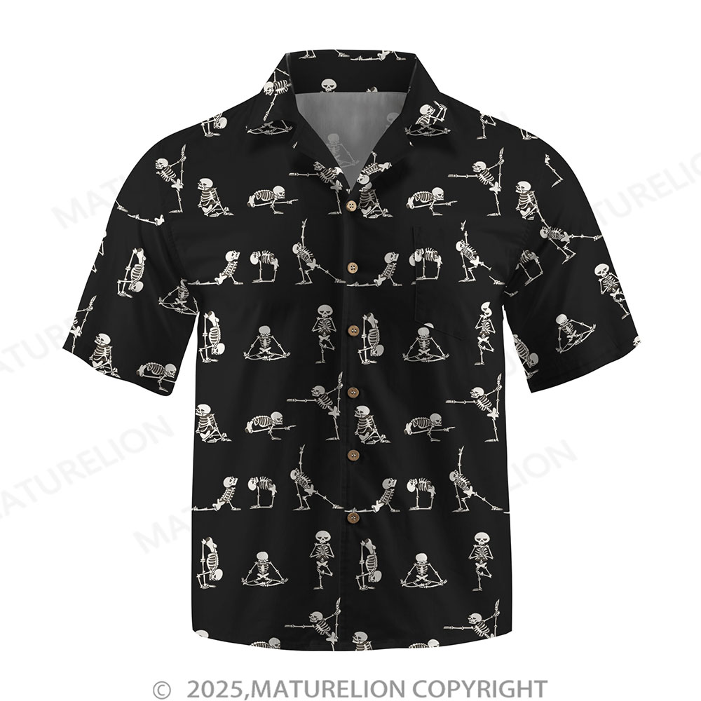 Maturelion Men's Button Pocket ShirtHeat of the Island and Fire of Desire Hawaiian Shirt