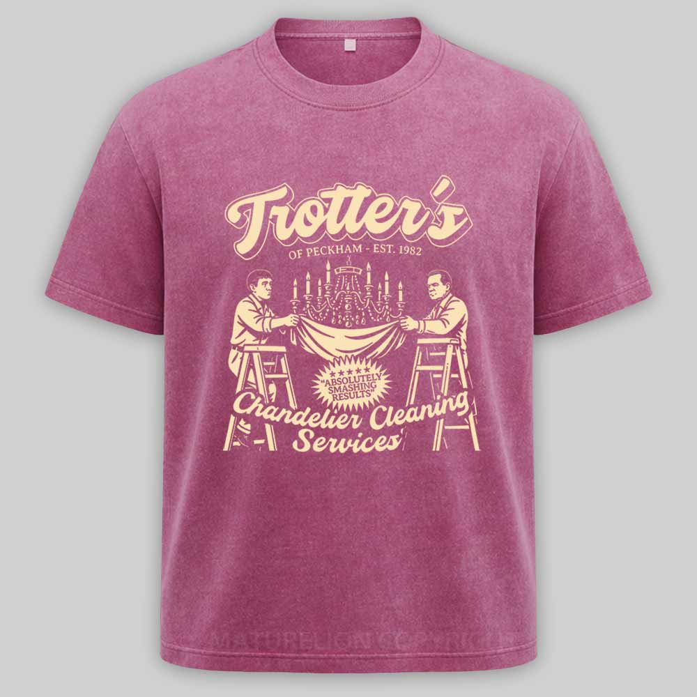 Maturelion Trotter's Chandelier Cleaning Services Washed T-shirt