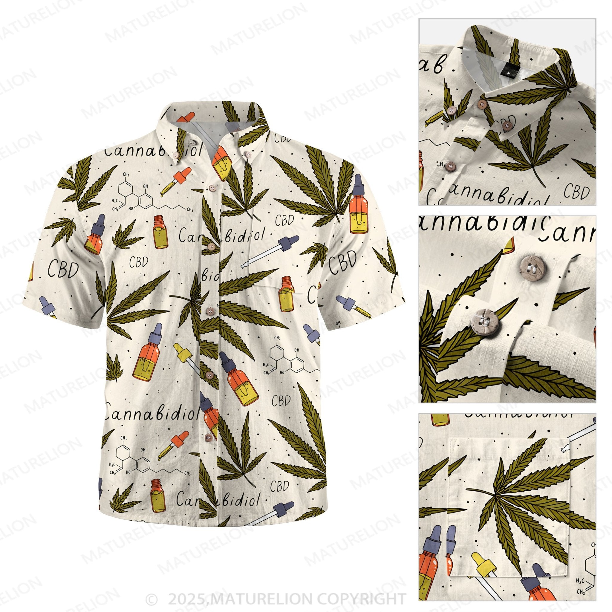 Maturelion Coastal Dream Button Up Shirt