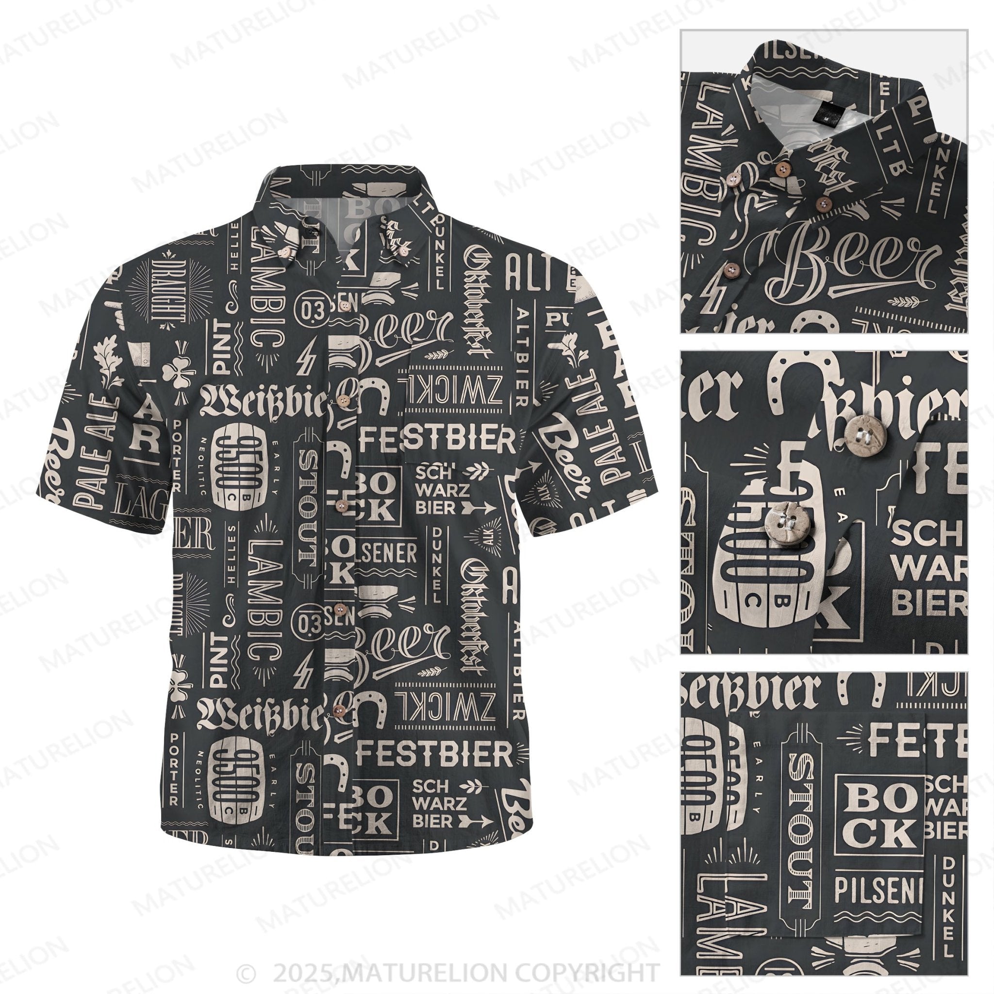 Maturelion Sunset Vibes Button Up Shirt