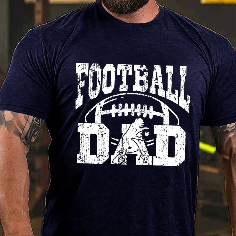 Super Bowl Football Dad Cotton T-shirt-Maturelion