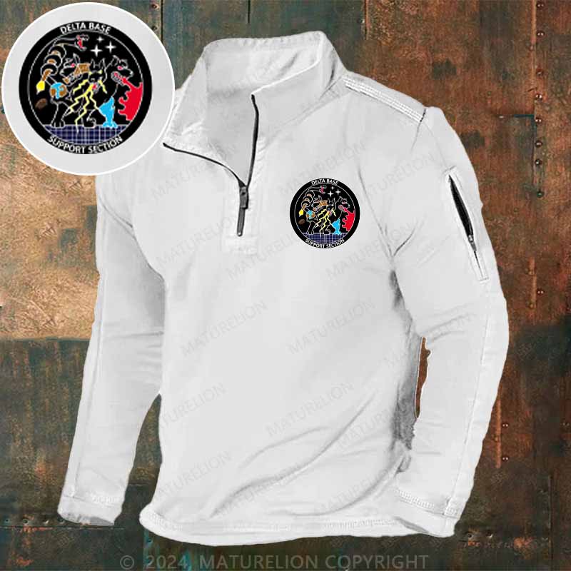 Maturelion Men's Henley Shirt DELTA BASE SUPPORT SECTION Henley Shirt