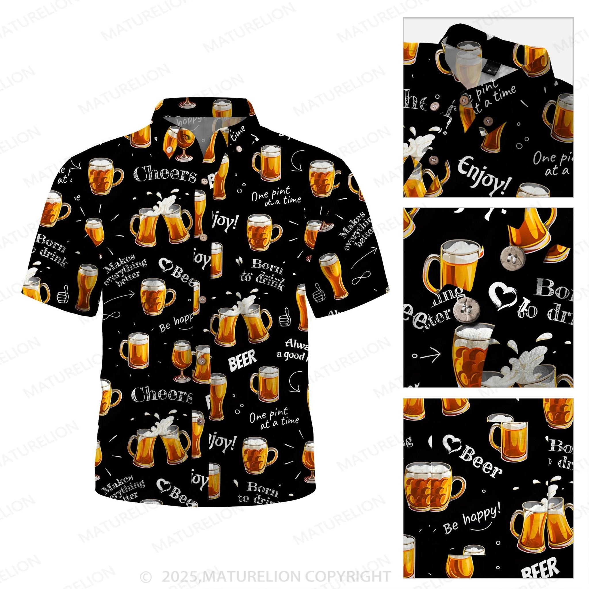 Maturelion Cool Tropics Button Up Shirt