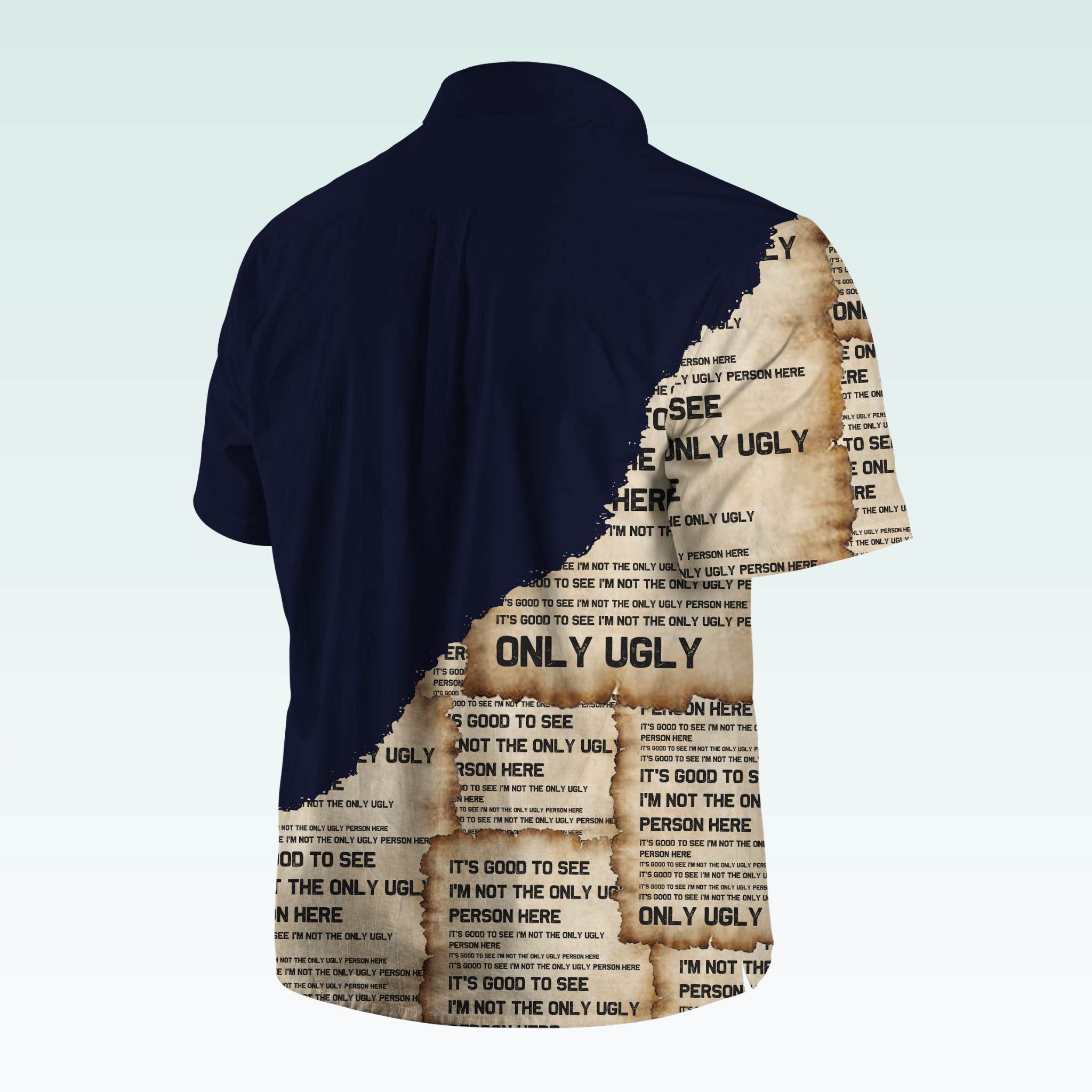 Maturelion Men's Button Pocket ShirtIt's Good To See I'm Not The Only Ugly Person Here Hawaiian Shirt