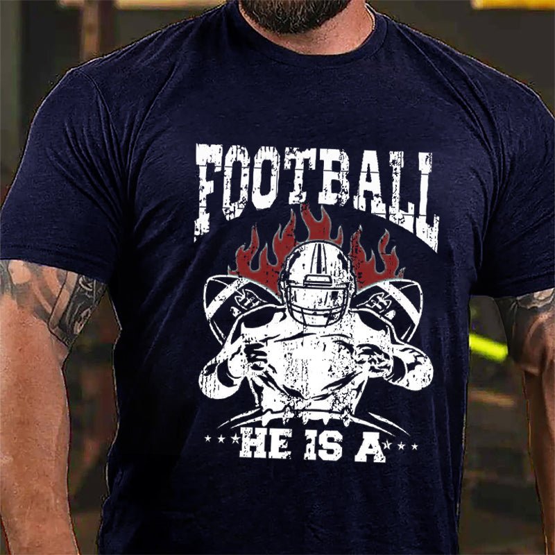 Super Bowl Football Cotton T-shirt-Maturelion