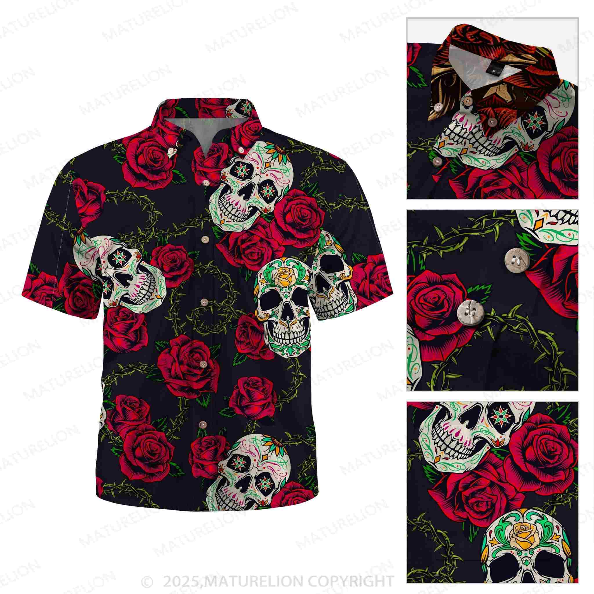 Maturelion Bloom And Death Hawaiian Shirt