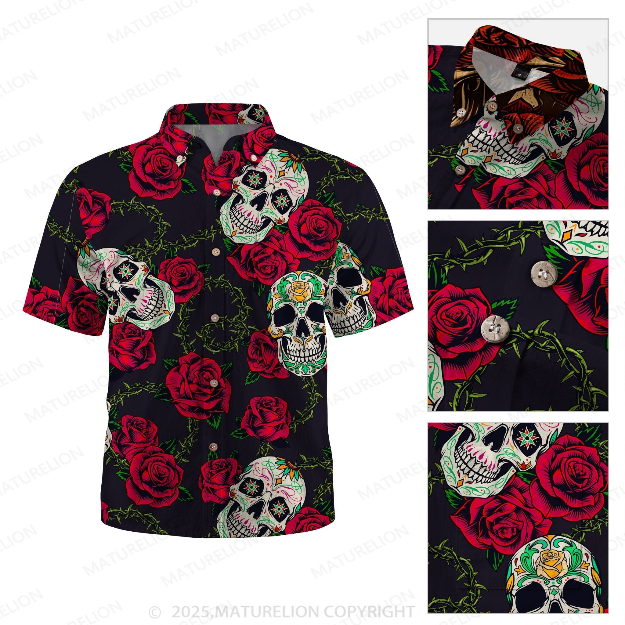 Maturelion Bloom And Death Hawaiian Shirt