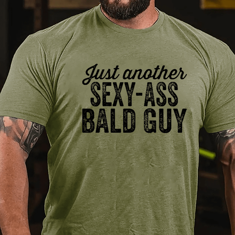 Just Another Sexy-ass Bald Guy Men's Cotton T-shirt-Maturelion