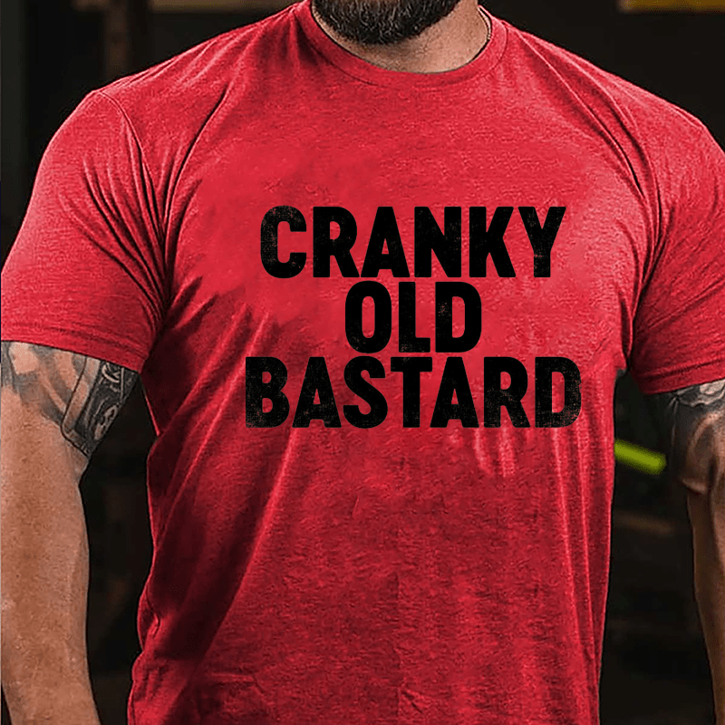 Cranky Old Bastard Cotton T-shirt-Maturelion