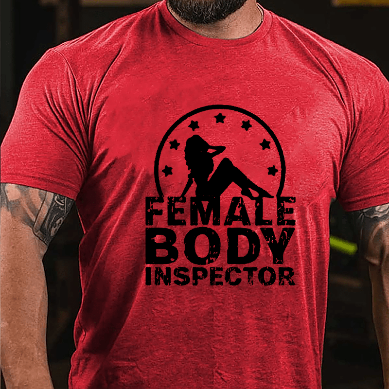 Female Body Inspector Cotton T-shirt-Maturelion
