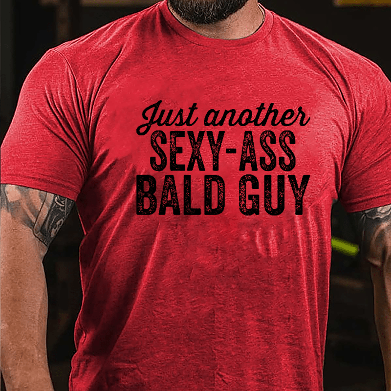 Just Another Sexy-ass Bald Guy Men's Cotton T-shirt-Maturelion