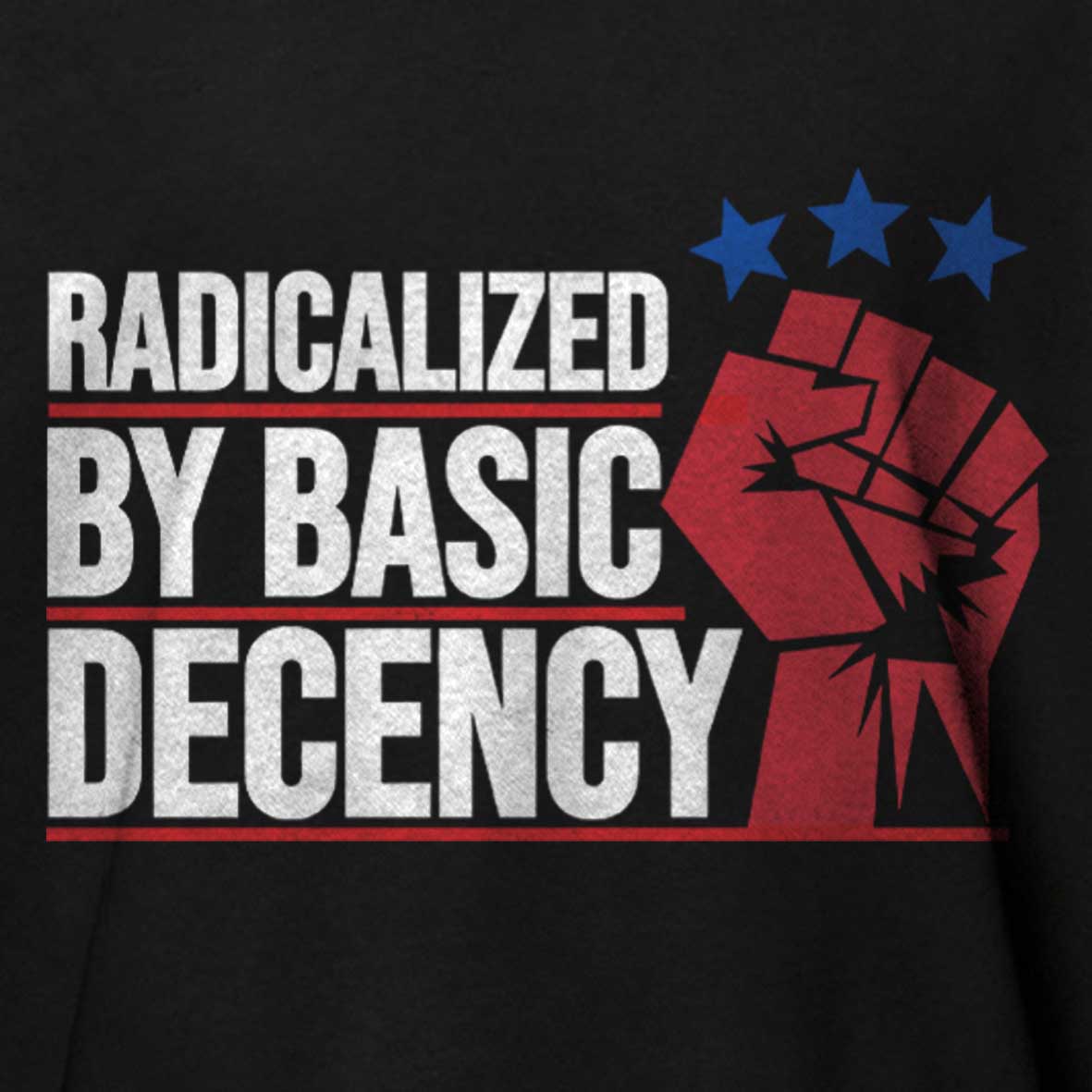Maturelion Radicalized-By-Basic-Decency-3 Cotton T-shirt