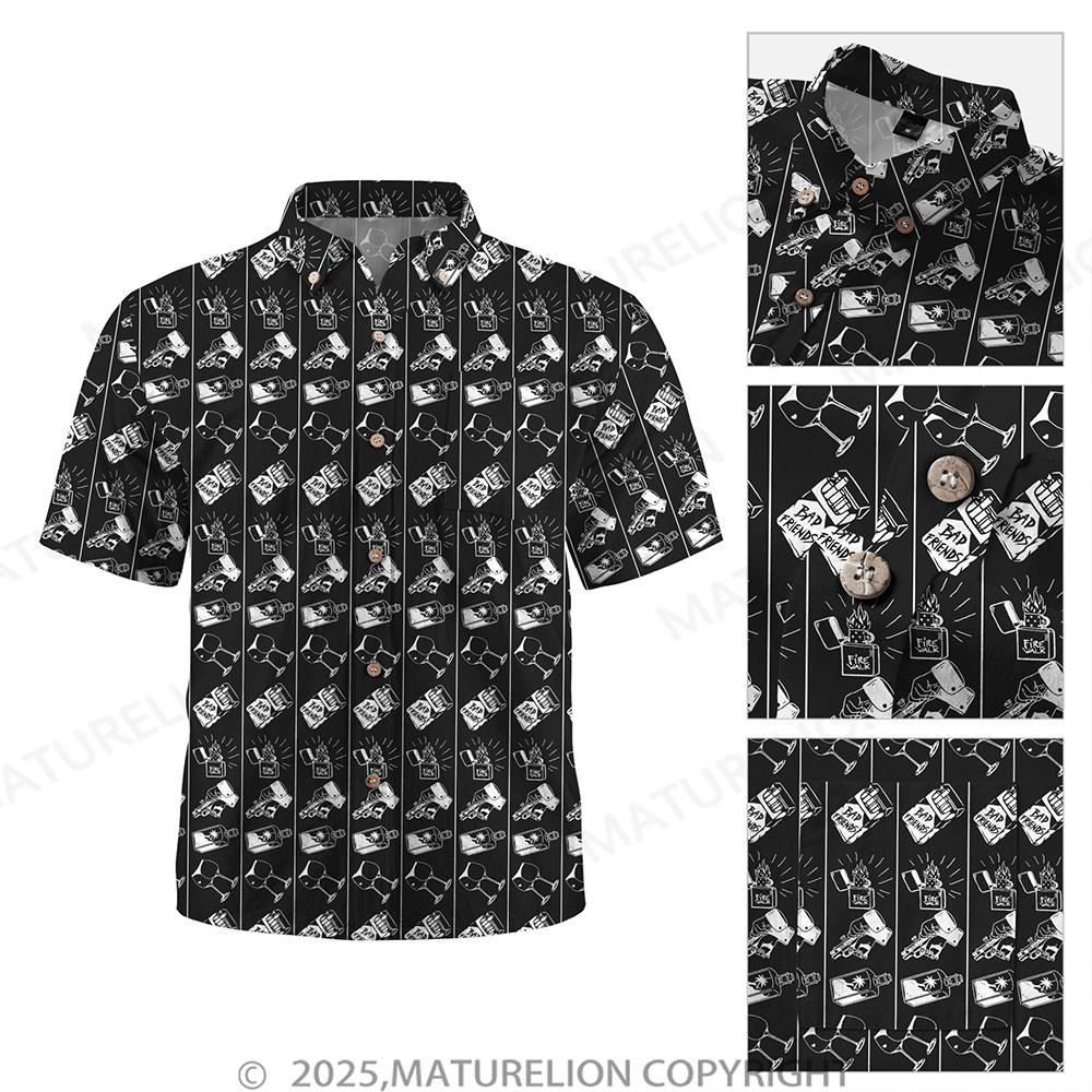 Maturelion Floral Rush Button Up Shirt