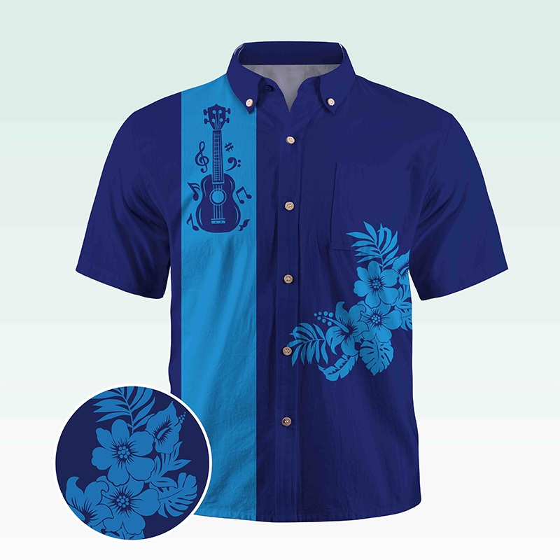 Maturelion Men's Button Pocket ShirtMen's Shirt Summer Shirt Casual Shirt