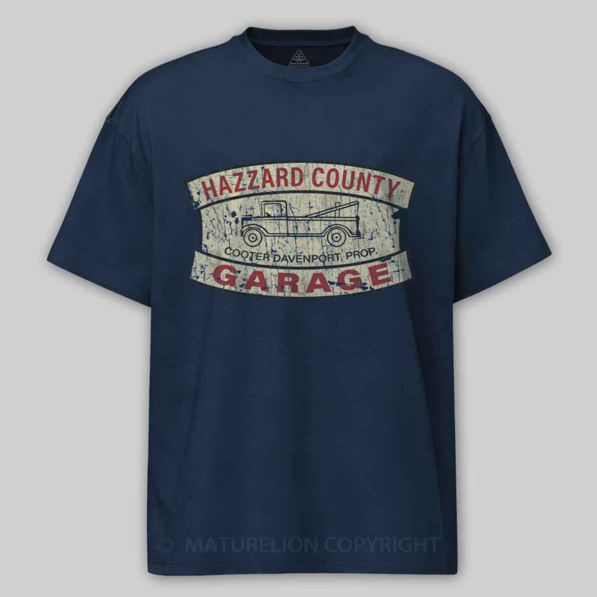 Maturelion Hazzard County Garage 1979 Cotton T-shirt