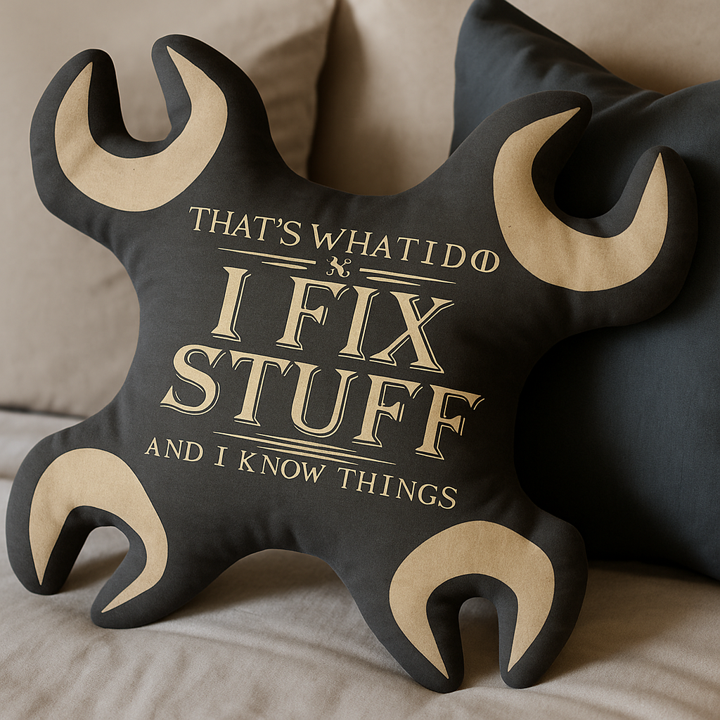 Maturelion That's What I Do I Fix Stuff And I Know Things Holiday Gifts Graphic 3D Print Pillow