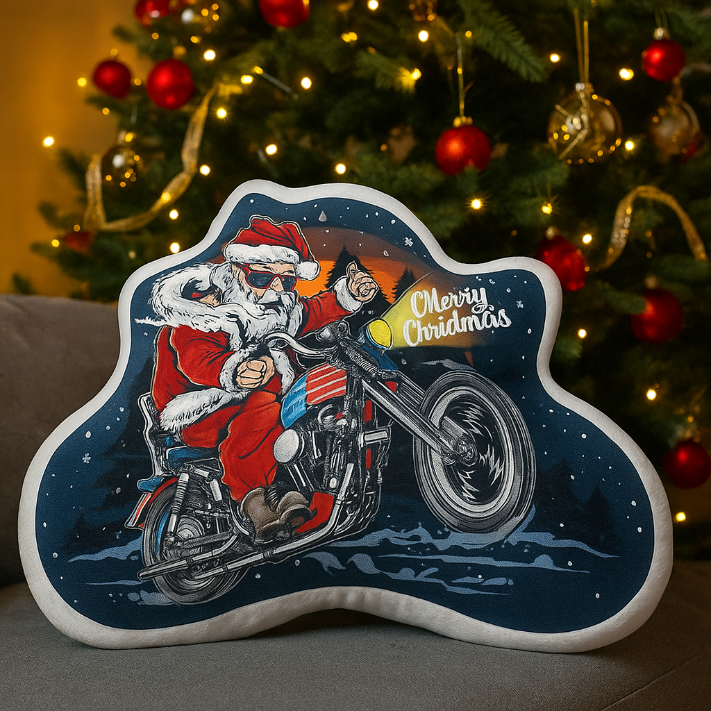 Maturelion Santa Claus Merry Christmas Holiday Gifts Graphic 3D Print Pillow