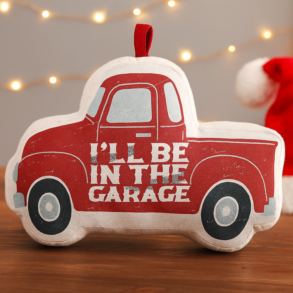 Maturelion I'll Be In The Garage Holiday Gifts Graphic 3D Print Pillow