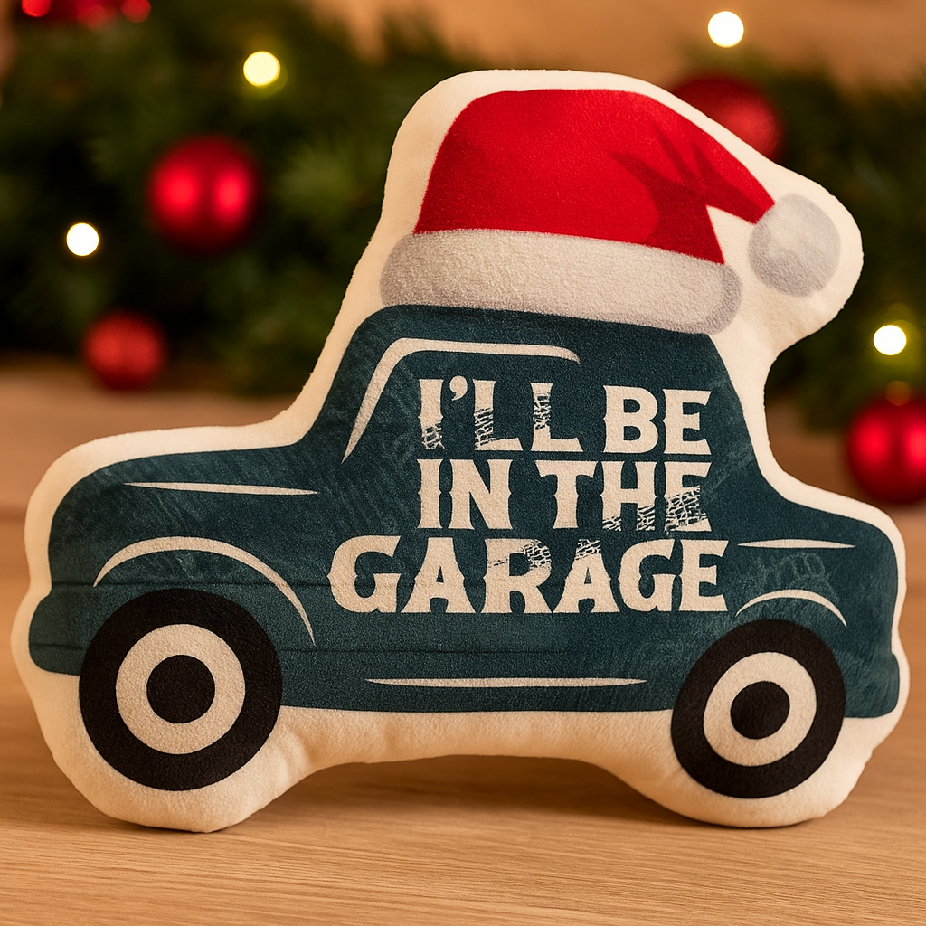 Maturelion I'll Be In The Garage Holiday Gifts Graphic 3D Print Pillow