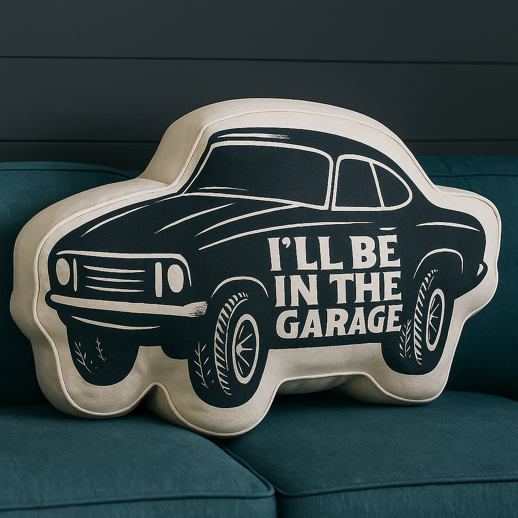 Maturelion I'll Be In The Garage Holiday Gifts Graphic 3D Print Pillow
