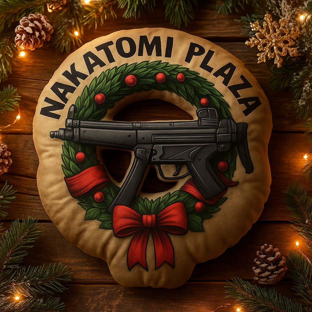 Maturelion Nakatomi Plaza Christmas Party 1988 Holiday Gifts Graphic 3D Print Pillow