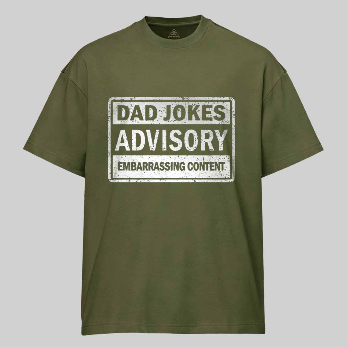 Maturelion Dad Jokes Advisory Cotton T-shirt