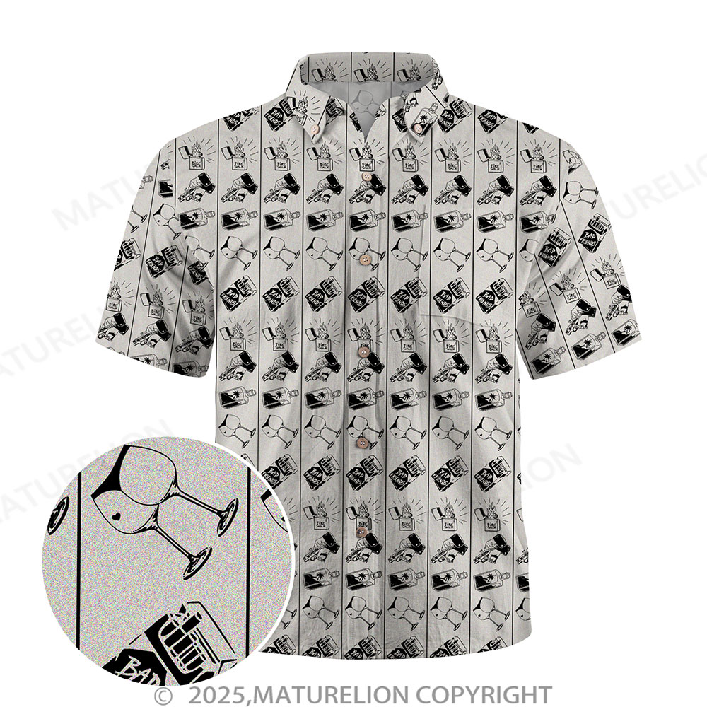 Maturelion Floral Rush Button Up Shirt