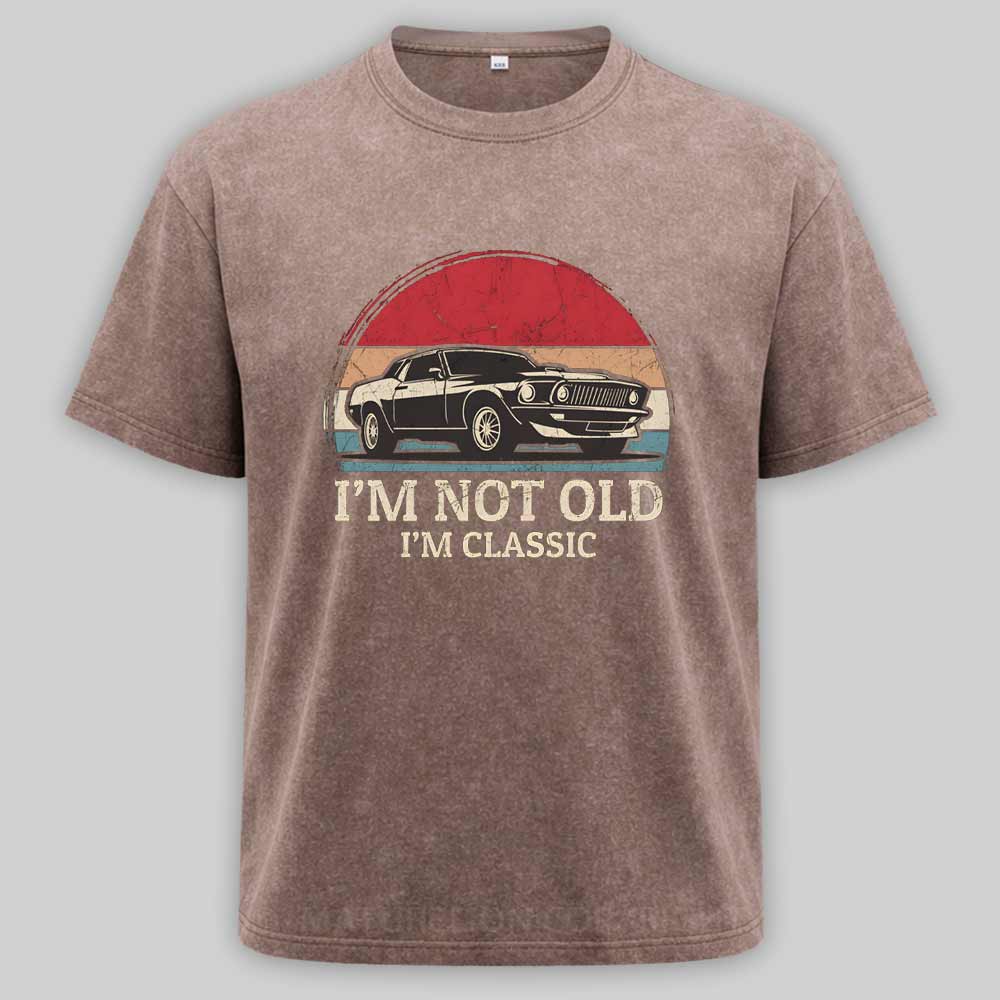 Maturelion I‘m not Old I’m Classic - Retro Classic Car Washed T-shirt