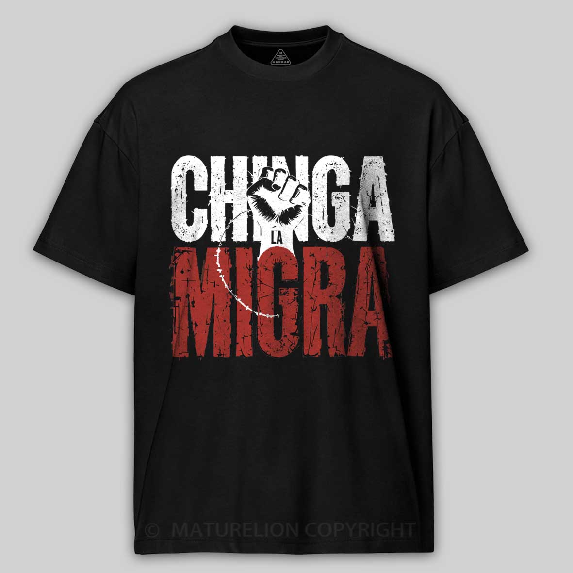 Maturelion Chinga La Migra Anti-ICE Cotton T-shirt