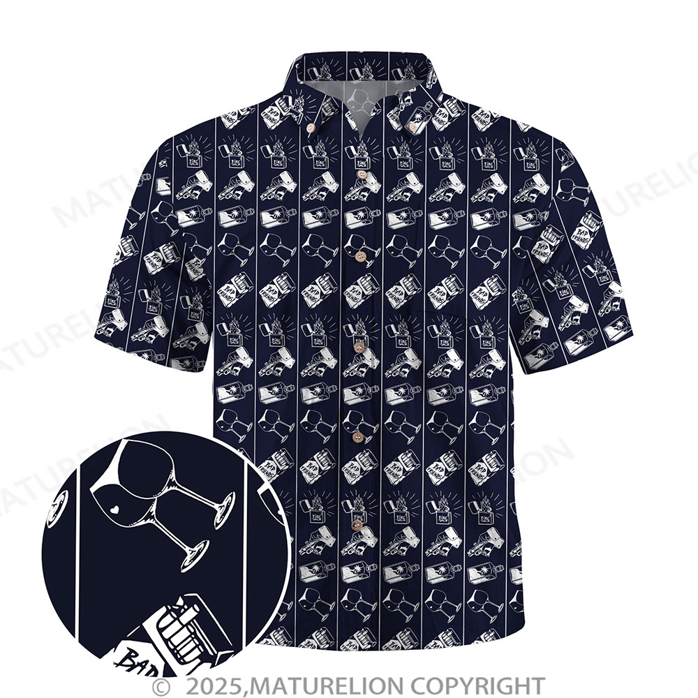 Maturelion Floral Rush Button Up Shirt