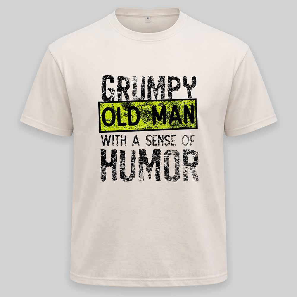 Maturelion Grumpy Old Man With A Sense Of Humor Washed T-shirt