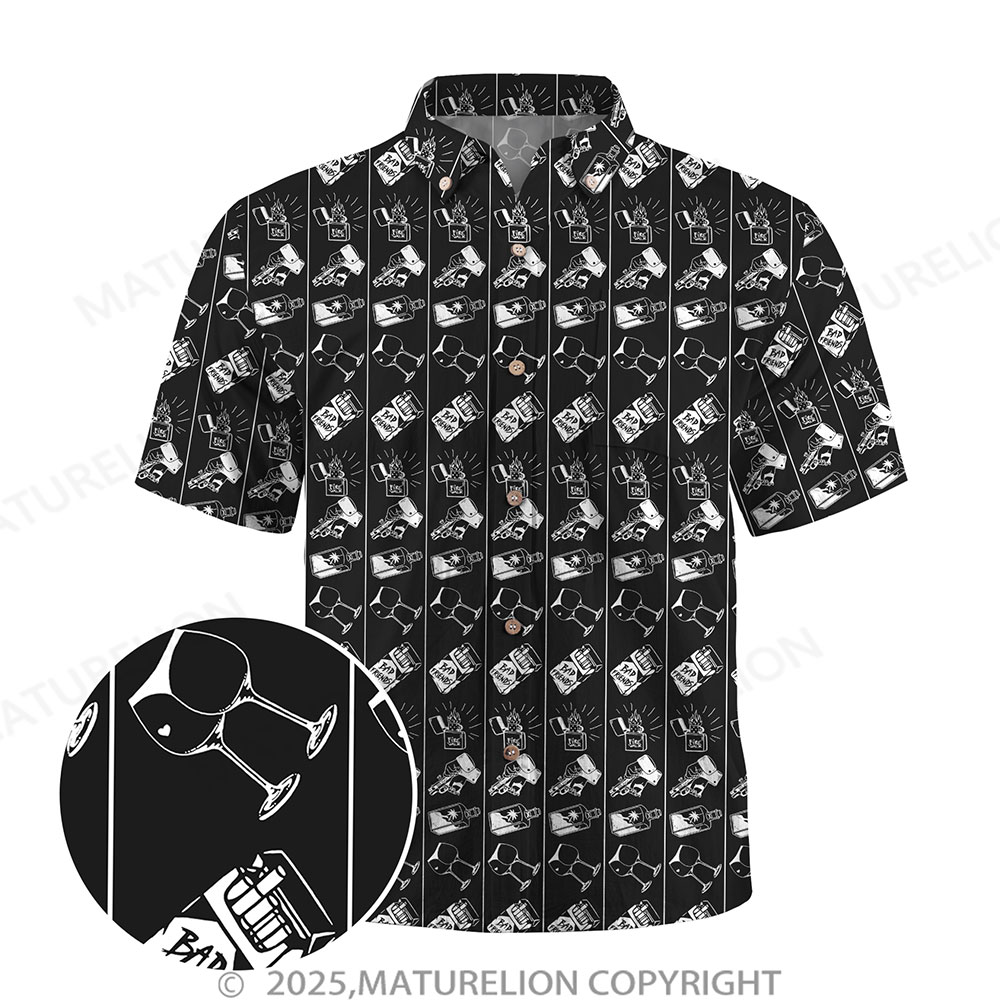 Maturelion Floral Rush Button Up Shirt