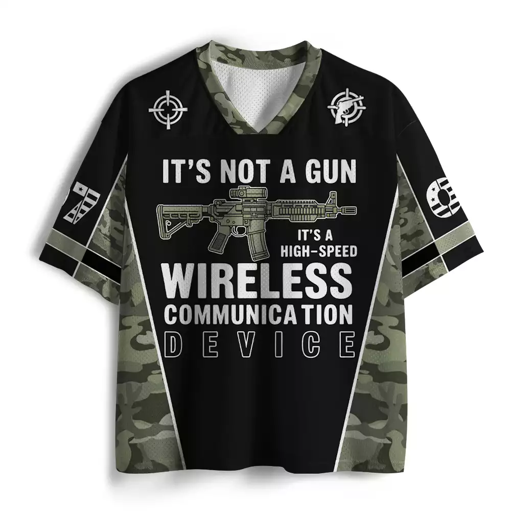 Maturelion Its Not A Gun Meme - Sarcastic Gun Gift Mesh Jersey