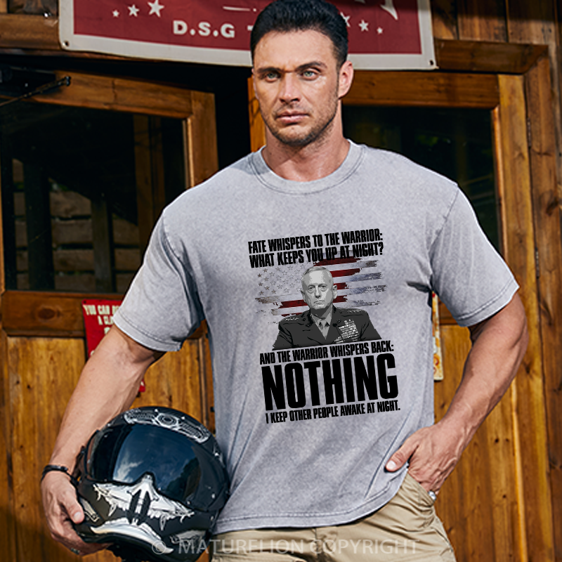 Maturelion Men's T-shirt I Keep People Awake! Cotton T-shirt