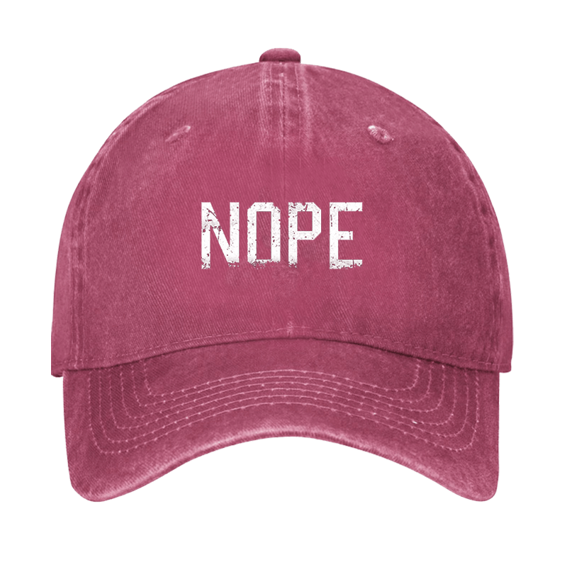 Nope Funny Sarcastic Cap-Maturelion
