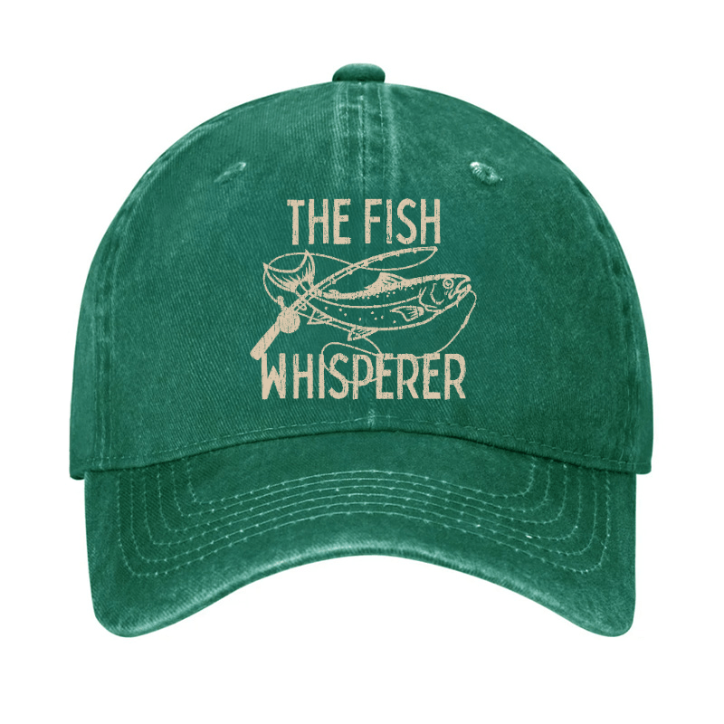 The Fish Whisperer Funny Fishing Cap -Maturelion
