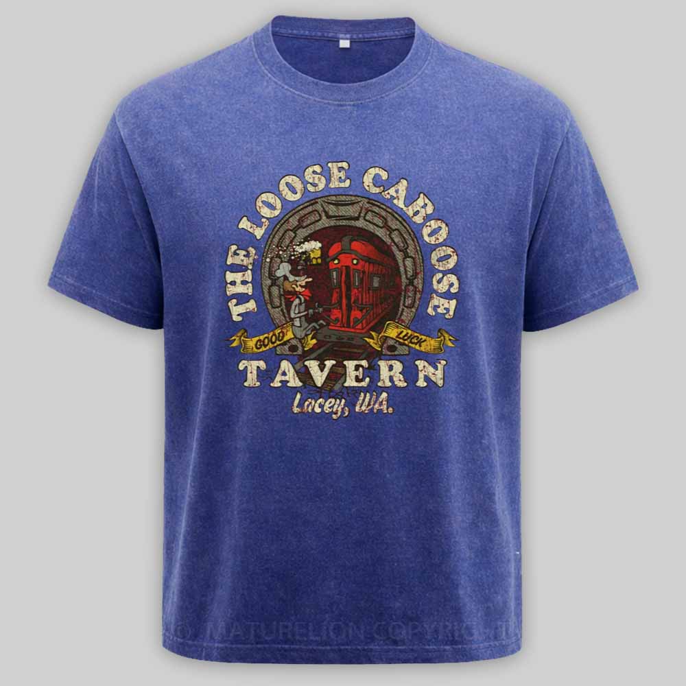 Maturelion The Loose Caboose Tavern 1967 Washed T-shirt